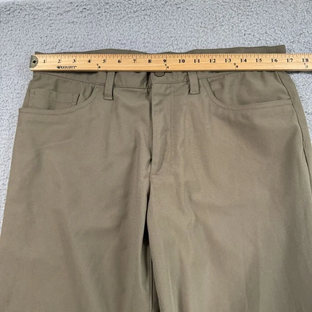 Banana Republic Pants Mens 34x29 Brown Straight Leg Chino‎ Polyester Casual
